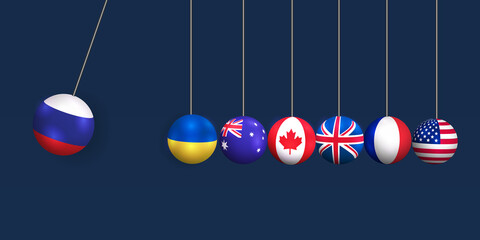 Wall Mural - Ukraine support concept