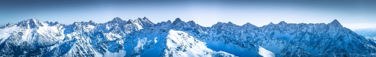 Fototapeta śnieg góra panoramiczny krajobraz pejzaż