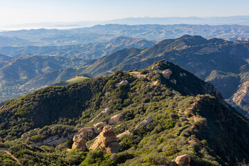 Sticker - Beautiful landscape on Topanga Lookout trail