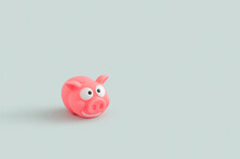 Close Up Of Pink Pig Toy 