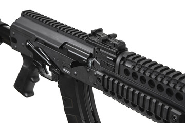 Poster - Modern automatic air soft carbine AK47.  A classic USSR carbine in a modern body kit. Isolate on a white back.