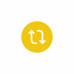Poster - Repost, Share Post Icon Vector in Circle Button