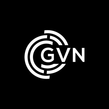 GVN letter logo design on black background. GVN  creative initials letter logo concept. GVN letter design.