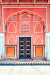 Architecture in the City Palace, Jaipur, Rajasthan, India