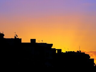 Canvas Print - Sunset over the Atlantic Ocean