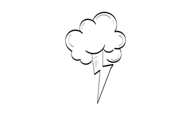 Sticker -  Weather line art. use as poster, card, flyer or T Shirt