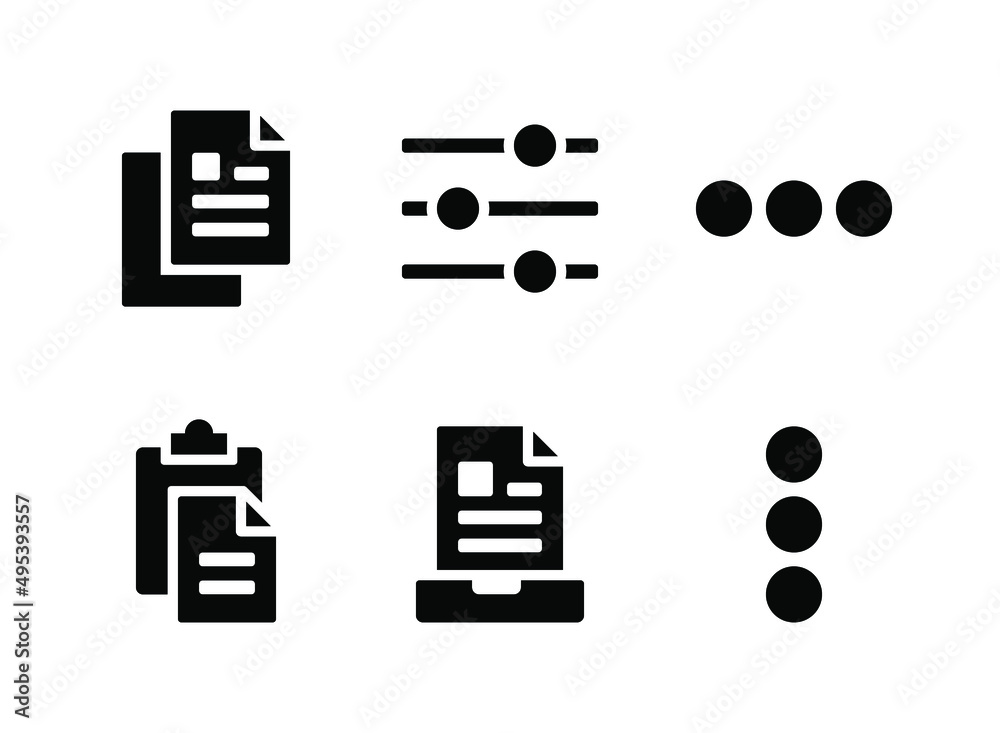 Simple Set of User Interface Related Vector Solid Icons. Contains Icons ...