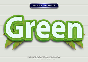 Poster - Green bold text editable effect