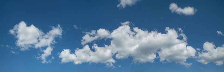 Wall Mural - Blue sky with white clouds, natural backgrounds, panoramic sky