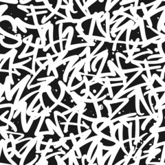 Urban seamless pattern. Vector graffiti tags, for t-shirt design, textile, banner.