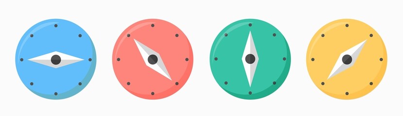 Poster - Compas icon isolated on white background. Compas Icon Image, Compas Vector Modern, Design flat compass pictogram, business, marketing.