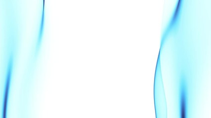 Poster - Abstract colorful wavy background in bright blue color on white backdrop. Modern colorful wallpaper. Seamless loop animation. 3d rendering.