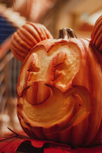 Jack O Lantern Carved Like Mickey Mouse