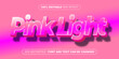 © Von's Graphic - pink light 3d editable text effect