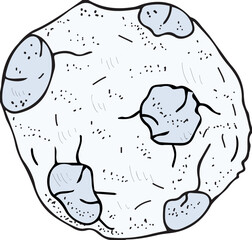 Wall Mural - meteor hand drawn illustration