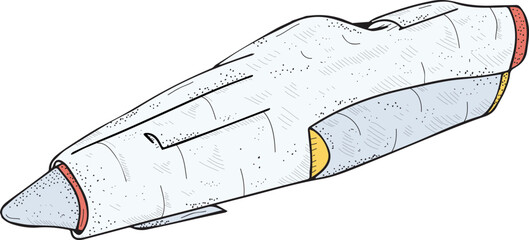 Wall Mural - spaceship hand drawn illustration