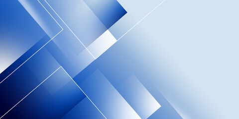 Poster - abstract background with blue squares