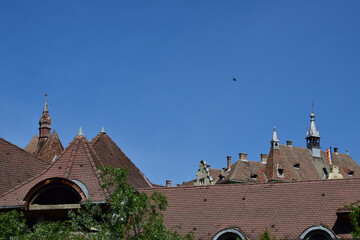 Wall Mural - Sighisoara Fortress, seen from the clock tower 30