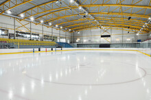 Indoor Ice Hockey Rink , Hockey Arena.