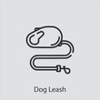 © Nicat - dog leash icon vector icon.Editable stroke.linear style sign for use web design and mobile apps,logo.Symbol illustration.Pixel vector graphics - Vector
