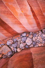 In Valley Of Fire State Park, One Can Find A Bountiful Supply Of Beautiful Sandstone Rock Formations. Nevada, USA.