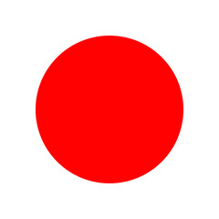 solid red dot icon. red dot icon.