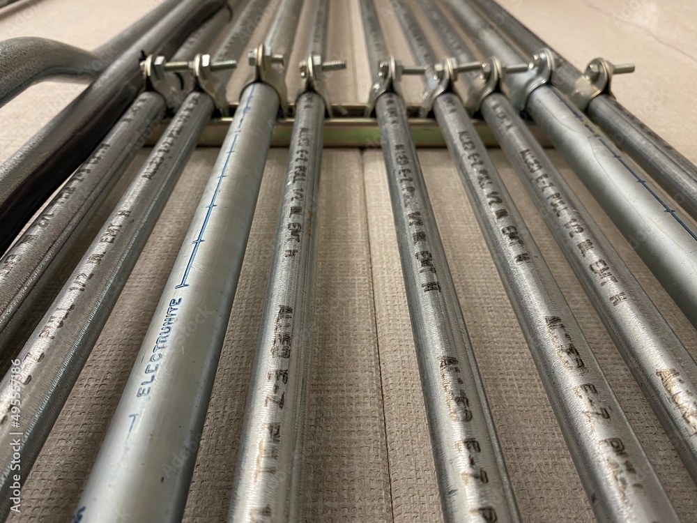 Electrical conduit for cable routing. Electrical metallic tubing in the ...