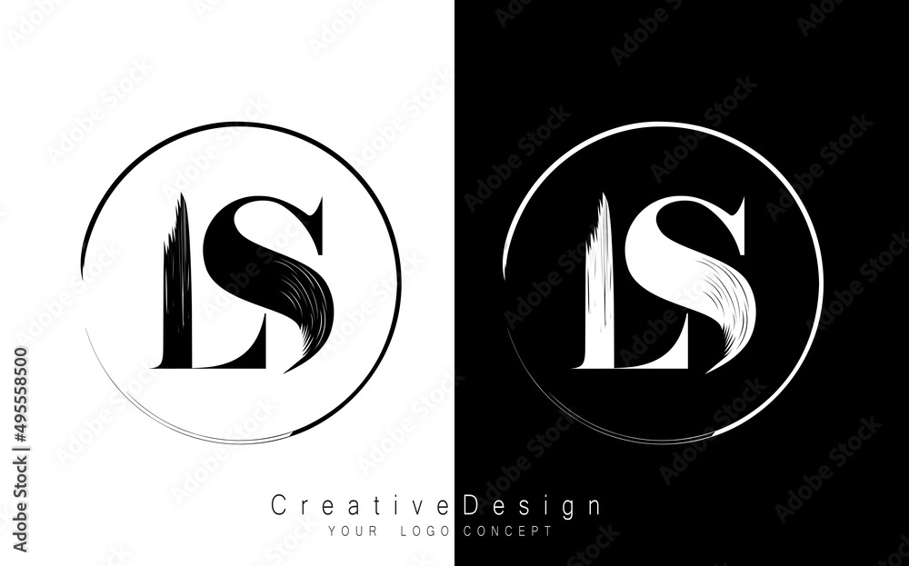 LS letter logo design template vector Stock Vector | Adobe Stock