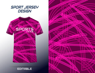 Wall Mural - Sport Jersey Fabric Design Soccer Team Uniform Mockup Football Club Ready to Print Garment