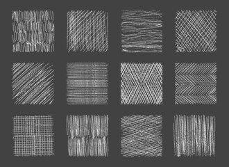 Wall Mural - chalk hatching textures