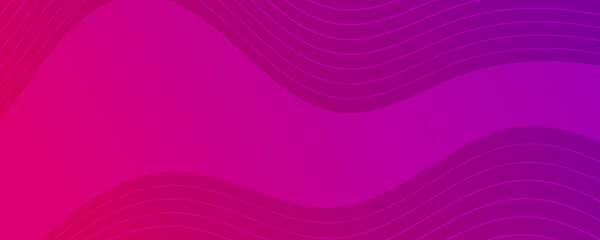 Poster - Modern colorful gradient background with wave lines