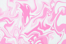 Liquid Marble Wallpaper With Pink Texture