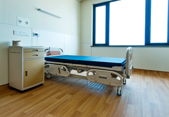 Wall Mural - Empty bed in hospital ward