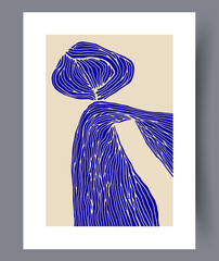 Wall Mural - printable wall art vector poster set vector.