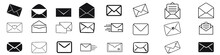 Envelope Icon Vector Set. Mail Illustration Sign Collection. Letter Symbol. Post Logo.