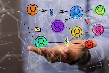 people network structure hr - human resources management and recruitment