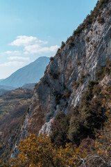 Wall Mural - Vertical shot of mountain landscape