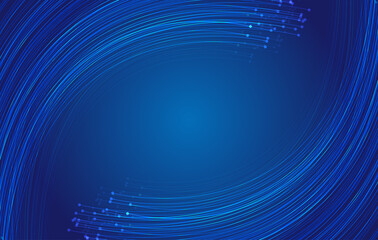 Wall Mural - Blue technology particle lines Internet technology big data texture background