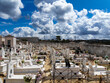 Natural view at the cemetery in Aljezur, Portugal under a cloudy sky