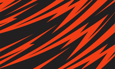 Aufkleber - Abstract background with red spikes and zigzag line pattern 