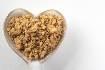 Wall Mural - Brown Sugar on Heart Shape Spoon