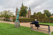 Copenhagen, Denmark - October 2, 2021: Rosenborg Garden and Palace in Copenhagen. Popular tourist spots in Copenhagen