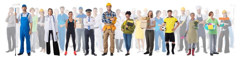 Wall Mural - People of diverse professions