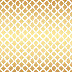 Poster - Geometric gold seamless repeat pattern background, gold wallpaper.