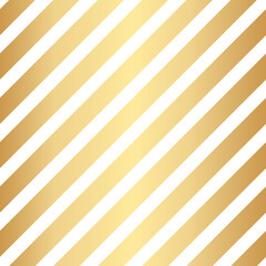 Poster - White and gold stripe pattern background, gold wallpaper.