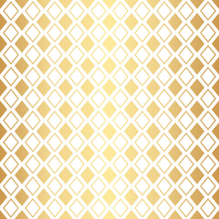 Poster - Geometric gold seamless repeat pattern background, gold wallpaper.