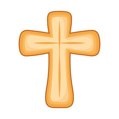 Sticker - sacred golden cross