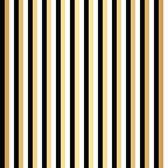Poster - Geometric gold seamless repeat pattern background, gold black and white wallpaper.