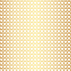 Poster - Geometric triangles gold seamless repeat pattern background, gold and white wallpaper.