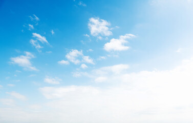 Wall Mural - blue sky with white clouds background